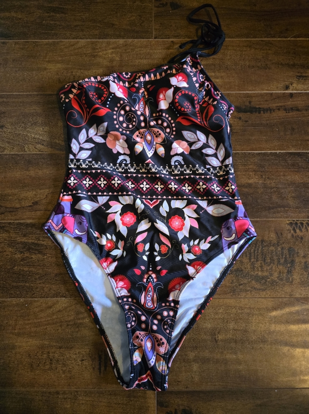 BOGO NWOT Shein One-Shoulder Floral Print Swimsuit
